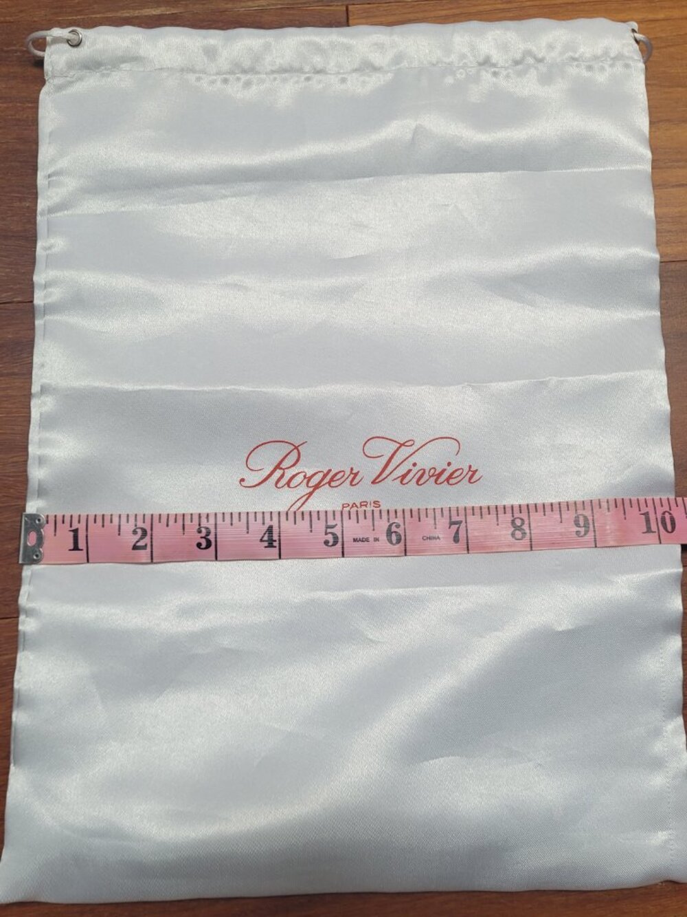 Roger Vivier Paris Dust Bag Empty Satin Drawstring Decorative Storage Travel - Picture 10 of 12